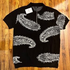 Black forever 21 polo shirt
